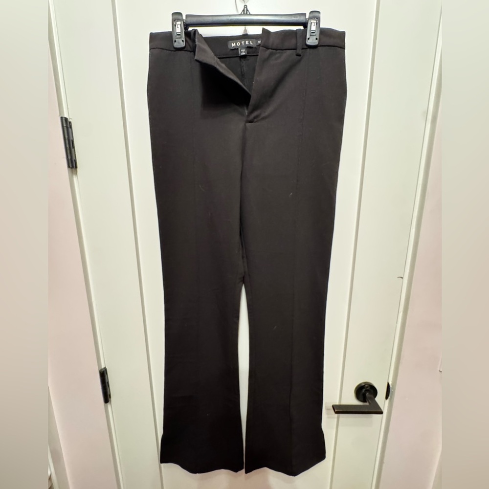 Motel Rocks Classic Black Dress Pants